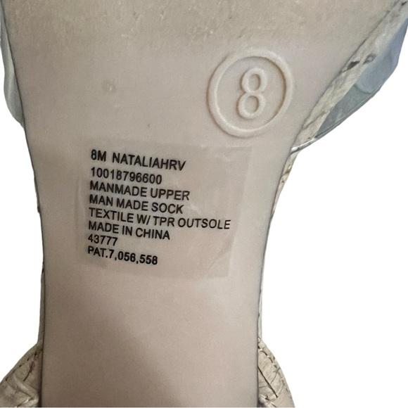 Wild Pair Cork Clear Ankle Strap Heel Size 8 Nataliah Two-Piece Dress Sandal - Picture 4 of 9